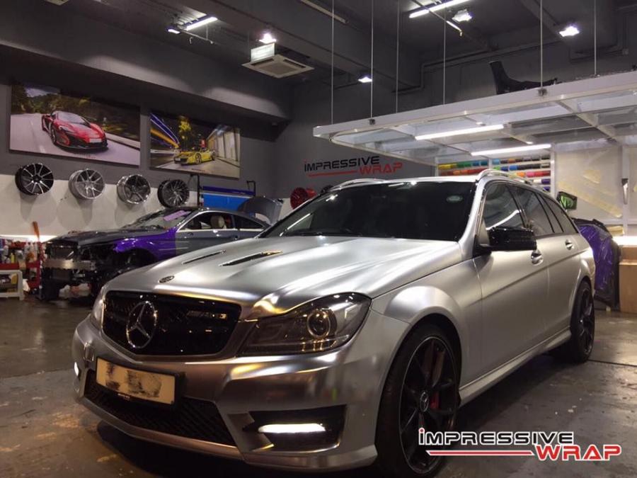  Mercedes-Benz C63 AMG by Impressive Wrap 2016 года  (фото 3 из 6)
